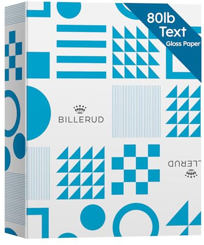 8.5x11 Gloss Digital Paper, Perfect for Color Laser Printing, Design Proposals, Flyers, Brochure, 8.5 x 11” Letter Size, 80lb Text (32lb Bond) 96 Bright, Acid Free, Glossy Coated Finish | 500 Sheets