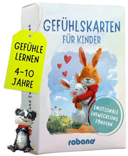 50 Gefühlskarten für Kinder - Sozial-emotionale Entwicklung fördern - Für Kindergarten & Grundschule - Emotionskarten, Gefühlsmonster Karten als Routine