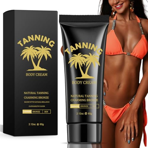 60ml Crema abbronzante scura,Acceleratore dell'Abbronzatura,Abbronzatura Intensa,Potenziatore di abbronzatura,Per un'abbronzatura uniforme per tonalità di pelle,Crema abbronzante scura per lettini