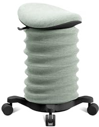 TOPSTAR Sitness 4D med hjul AGR-certifierad dynamisk sittpall svart – grön, ergonomisk kontorspall – justerbar höjd – stärker ryggen – avlastar de intervertebrala skivorna