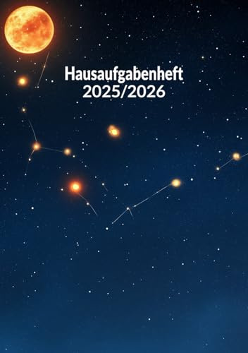 Hausaufgabenheft 2025/2026 Grundschule: Schülerkalender a5 mit Datum für faule Mädchen, Jungs, Schuljahr 25/26.