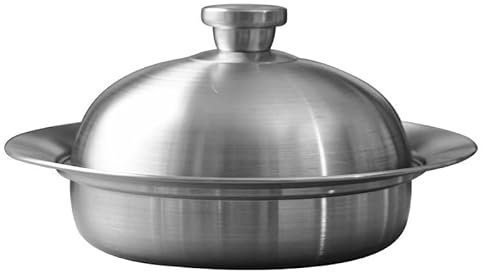 Bafnsiji Cesta vaporera de Acero Inoxidable con Tapa, Cesta vaporera, Vaporera de Alimentos, Olla vaporera de Acero Inoxidable, Inserto vaporera Universal, para sartenes de 20, 24 y 26 cm