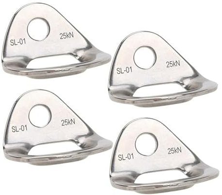Cndiyald Climbing Bolts Hanger, 4Pcs Climbing Wall Hanger, Stainless Steel Anchor, Rock Anchor