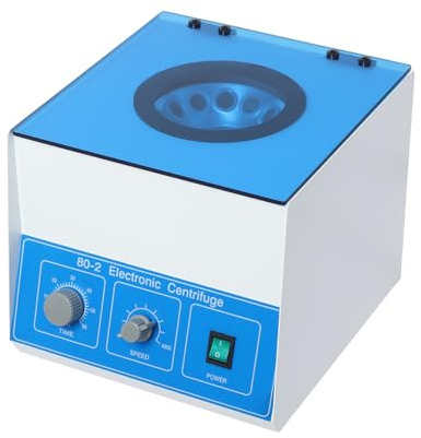 MEELRYD Centrifuga da tavolo da laboratorio, 0-4000 giri/min, centrifuga da laboratorio, centrifuga da tavolo da laboratorio, da 0 a 60 minuti per la ricerca scientifica