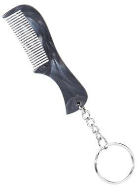 Pettine per capelli e barba multifunzionale tascabile pettine antistatico baffi raddrizzatore dei capelli Styling Travel Styling