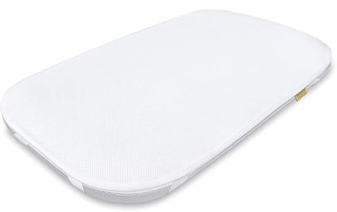 Matratzenschoner 76x43 Wasserdicht Matratzenschutz für Beistellbett für Wiege Nässeschutz Kompatibel mit Lionelo Aurora, Carrello Prima, Chicco Twins, Matratzenschonbezug Matratzenauflage