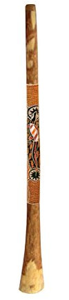Terré Didgeridoo Eucalyptus Standard bemalt ca. 145-150 cm Dotpainting Percussion Spärisch meditativ