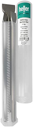 Heller Tools 2511 Heller Standard SDS-max Meißel-Set 3teilig spitzmeissel, flachmeissel, spatmeissel, sds max meissel set