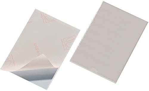DURABLE Klebetasche Pocketfix®, A6, 152 x 109 mm, innen: 148 x 105 mm, farblos (25 Stück), Sie erhalten 1 Packung á 25 Stück