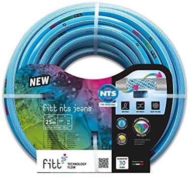 FITT NTS JEANS 3/4 (19mm) 50 m - Manguera para Riego de Jardín, Robusta y Maleable, para Uso Intensivo