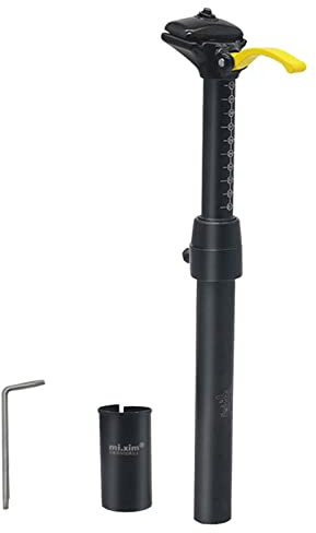 Harilla Ultraleichtes Fahrrad, Verstellbare Sattelstütze, Mountainbike, Hochfest, 30,/31,6 Mm, MTB Sattelstütze, Stoßfest, Manuelle Steuerung, Er, 31,6mm