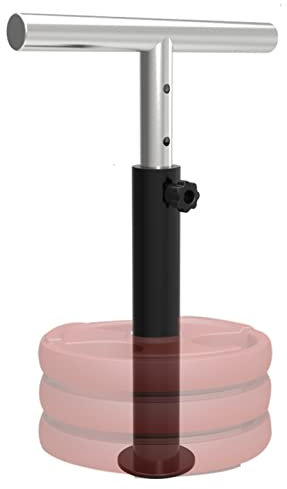 Kettlebell Verstellbar, Adjustable Kettlebell Griff Für 50mm Hantelscheiben, Bis 100Kg Belastbar, Stahl - Kettlebell Adjustable, Schwunghantel, Hanteln, Gewichte, Krafttraining, Ganzkörpertraining,B