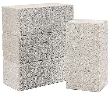 Voarge 4Pcs Grill Cleaning Brick Block, Toxic Odorless Grill Stone, Ecological Griddle Cleaner Block, Grill Stones Cleaner forBarbecue Kitchen Restaurant Flat Top Grills Cleaning