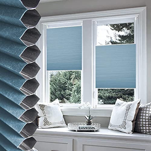 Wabenplissee-Verdunklungsplissee-Waben-plissee Thermisch-Doppelplissee-Sichtschutzvorhänge-Wabenplissee Faltrollo Plisseerollo 55cm 60cm 65cm 70cm 75cm 80cm 90cm 95cm Breit,W×H-105x100cm/41.3*39.4in