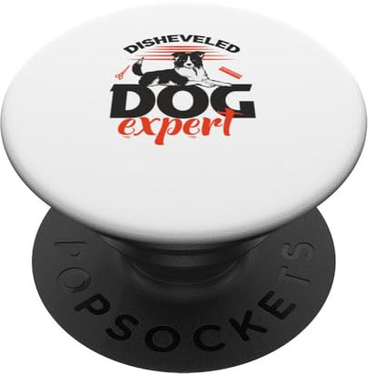 Zerzauster Hund Experte Lustige Hundepflege PopSockets mit austauschbarem PopGrip