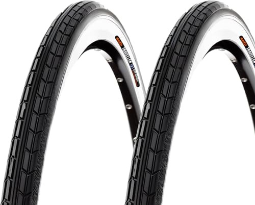 2 cubiertas para bicicleta de carretera de 700 x 35 C (37 – 622), 28 x 1,35 cm, color blanco