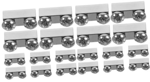 GLEAVI 20stücke Teiliges Doppel-kabelklemmen Carbonstahl Für Stabile Drahtseilbefestigungen Für Lichtinstallationen Und Werbesysteme
