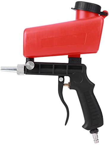 Pneumatische Sandstrahlmaschine, Industrieller Mini-Sandstrahler, Pneumatische Sandstrahl-Spritzpistole für Verschiedene Leichte und Kleine Tote Metallecken