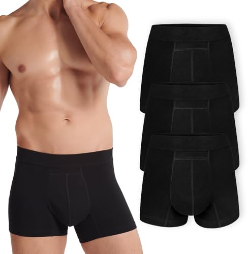 Siegmund Care Herren Boxershorts | Waschbare und Wiederverwendbare Hygieneunterwäsche mit bis zu 60ml Saugfähigkeit | Größe M bis XXL | bei Blasenschwäche und Tröpfchenverlust