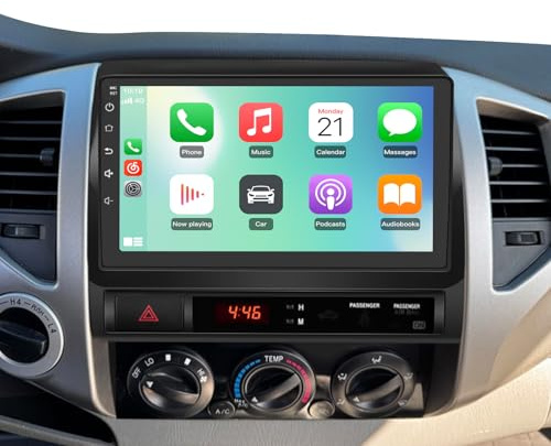 AWESAFE Android Car Stereo for Toyota Tacoma 2005-2015, 5G WiFi 9 Touch Screen Head Unit Tacoma Radio Upgrade with Wireless CarPlay Android Auto AM FM DSP HD Backup Camera
