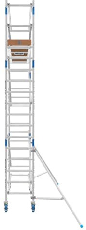ASC Rollgerüst 75 Quick Lock, Arbeitshöhe 6,3 m 2.50 m Holz - Leitergerüst - fahrbares Gerüst - Alu Gerüst fahrbar - Gerüst Alu
