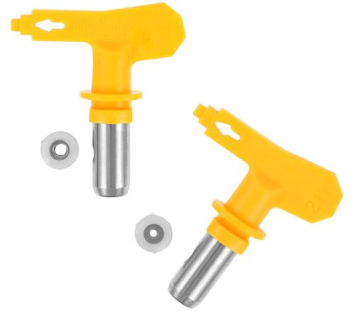 WOONEKY 2pcs Paint Sprayer Tips High Pressure Airless Sprayer Nozzle Replacement Paint Gun Accessories