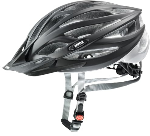 uvex Oversize Herren-Fahrradhelm, Black mat Silver, 61-65 cm