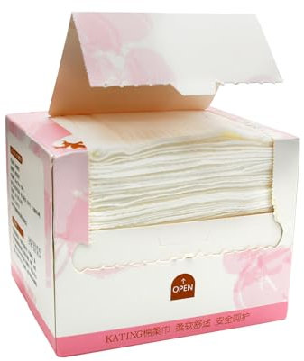 Serviette jetable pour le visage - Grande serviette épaisse jetable pour le visage - Serviette de nettoyage de la peau - Serviette de toilette douce pour le visage - 50 pièces