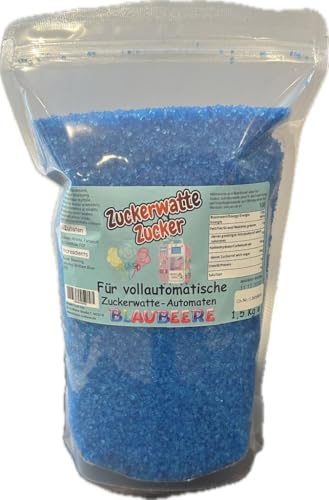 Grober Zucker 1,5 Kg für vollautomatische Zuckerwattemaschine Geprüft (Blau)