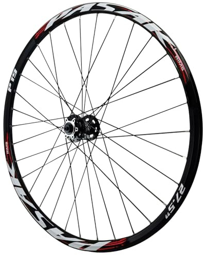 GEIRONV 26 Zoll Fahrrad Vorder Und Hinterrad, 27,5/29 Zoll Mountainbike 4 Lager Scheibenbremse Laufradsatz Schnellspanner 32H Nabe 7/8/9/10/11/12 Geschwindigkeit(Front Wheel,26inch)