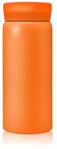 Boziee Pequeña botella térmica de acero inoxidable, 200 ml/300 ml, sin BPA, aislada al vacío, mini termo (naranja, 200 ml)
