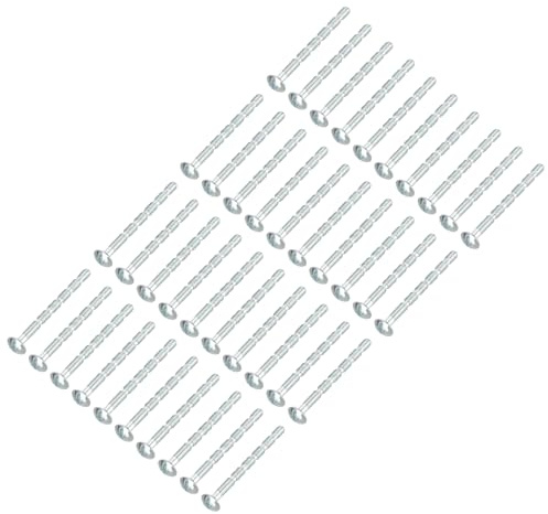 PATIKIL Door Handle Screws M4x50, 40 Pcs Cabinet Handle Break Away Screws for Drawer Pull with Slub Bolt for Door Lever Knob