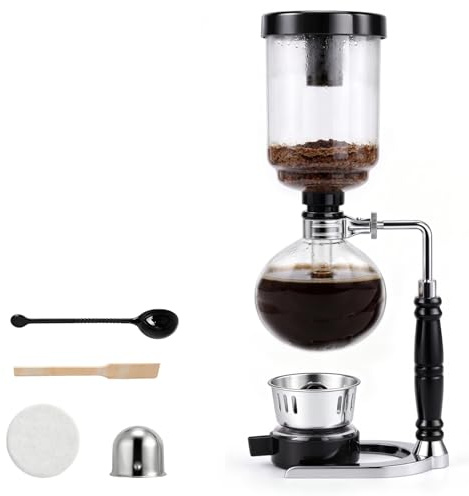 YUCHENGTECH Cafetera de Sifón,vidrio，5 tazas (600 ml)