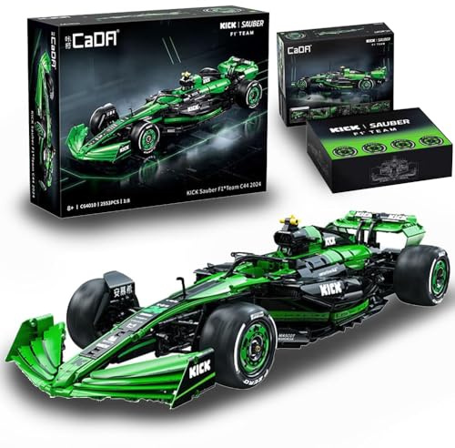 KYLON Technik Auto 1:8 CADA Kick Sauber F1 Auto C44 Rennwagen, 2553 Teile, für Kinder & Erwachsene, C64010W