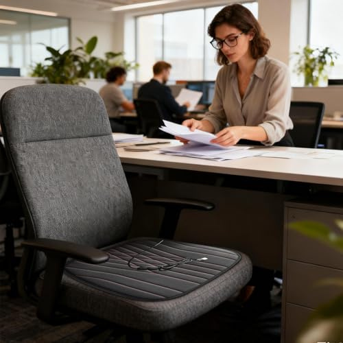 Cojín De Asiento Con Calefacción Para Automóvil - Almohadilla Calentadora Eléctrica Antideslizante, Funda Para Silla Con Calefacción USB | Calentador De Asiento Automotriz Para SUV, Rv, Camión, Sedán,