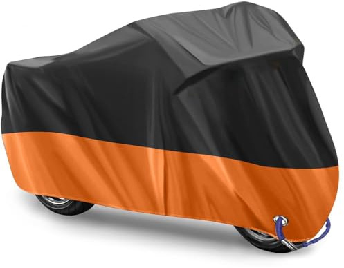 XIYUANFA Motorrad Abdeckplane für Harley Davidson Street Glide 2006-2024, Motorradabdeckung Abdeckplane für Motorrad Motorroller Motorradplane Staubschutz Regenschutz,C-XL (Approximately 2.4 Meters)