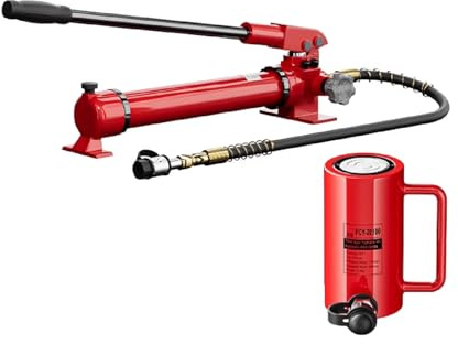 Cilindri Idraulici Da 10 Tonnellate, Martinetti Idraulici Con Pompe Manuali, Martinetti Con Corsa Da 100 Mm/4 Pollici, Martinetti Idraulici Portatili(20T jack+CP-700 hand pump)