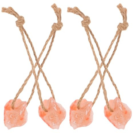 DOITOOL Dolcetti per Cavalli e Blocco Minerale di Sale Rosa Naturale 4 Pezzi da 30-50 G Giocattoli per Cavalli Contro la Noia Bovini e Cervi per Benessere e Vitalità Animale