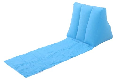 Luocute Aufblasbarer Strandstuhl, Tragbare Beflockungsliege mit Ergonomischer Unterstützung für Outdoor-Camping, Strand, Picknick, Reisen