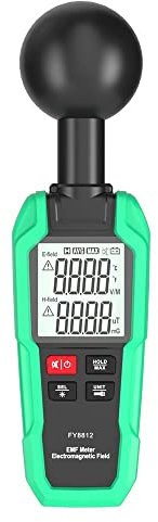 Compteur EMF 5Hz ~ 300Hz, détecteur de rayonnement de champ électromagnétique LCD avec 3 sondes pour mesure à 360 °