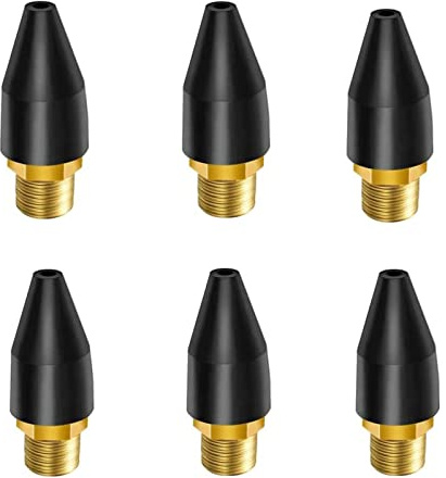 6PCS Schwarz Gummi Air Werkzeug Für Luft Düse Spitze, Blaspistole Gummi Spitze Für Luft Werkzeug, Teile Luftdüse Für Air Blaspistolen Werkzeug Für Air Tool Teile & Zubehör Air Blaspistolen Werkzeug