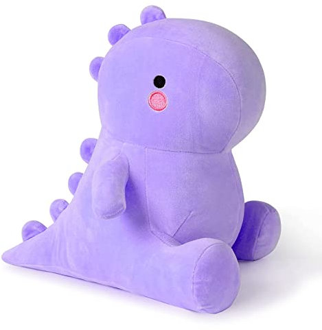 Shownicer Almohada de Peluche de Dinosaurio - Lindo Juguete y Cojín Esponjoso para Sofá Cama - Regalo