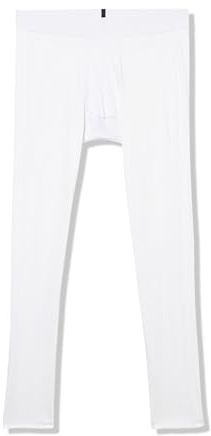 Adidas Men's Techfit Long Tights, White, Large