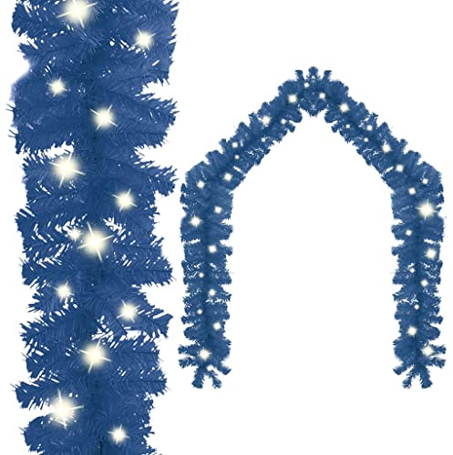 WHOPBXGAD proiettore luci di natale,proiettore effetto neve,Ghirlanda Natalizia con Luci a LED 10 m Bluluci natale effetto neve,luci albero di natale,luci natalizie,