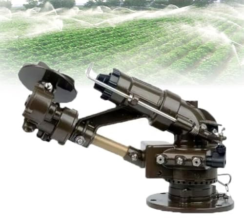 Pistola Rociadora De Riego De 2, Aspersor Con Transmisión Por Engranajes De 360 ​​grados, Radio De Pulverización De 19 a 53 M, Aspersor De Agua De Impacto Por Impulso Con 7 Boquillas, Ducha Atomizado