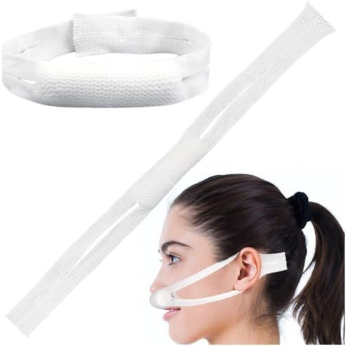 Lpitoy Nasenverbandhalter 2 Stück, Externer Nasennetz-wundverband Nach Der Operation, Elastische Nasenpolsterhalter Mit Baumwollkern