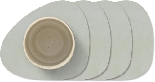 LindDNA - Glasuntersetzer Curve, Nupo metallic (4er-Set)