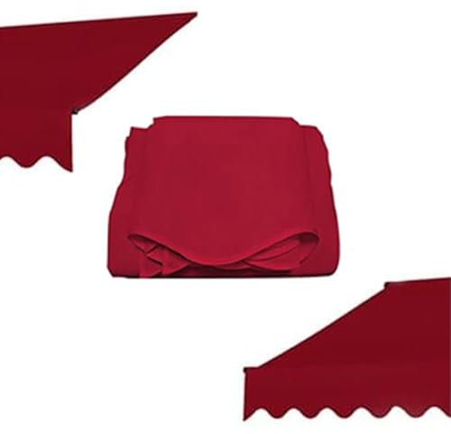Ausziehbare Ersatz-Markisen für den Außenbereich, rot, Sonnenschutz, Baldachin, Tuch für Balkon, Deck, Markt, 3 x 1,5 m