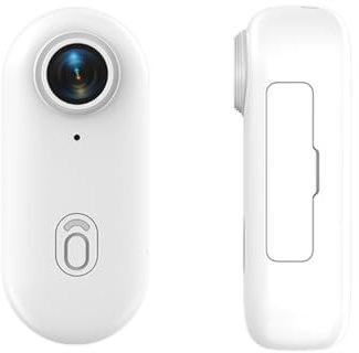 TKMARS Action Cam 1080p WiFi Telecamera Moto - Mini Telecamera per Moto Bici Subacquea e Animali Domestici (Bianco)