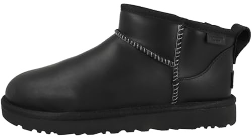UGG W Classic Ultra Mini Lthr Regen StivaliDonna